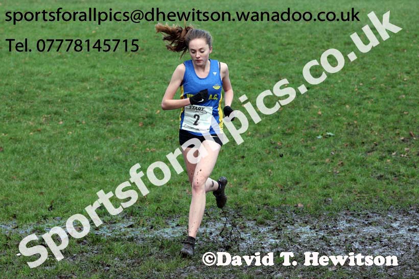 Womens under-20 Northern Cross Country Champs., Witton Park, Blackburn. Photo: David T. Hewitson/Sports for All Pics